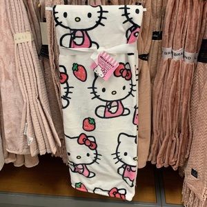 Hello Kitty Strawberry Throw Blanket